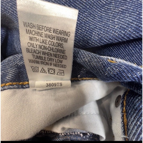 Blue Mountain Jeans Mens Size 36x32 Regular Straight Fit Denim Blue Pants READ - Picture 12 of 13